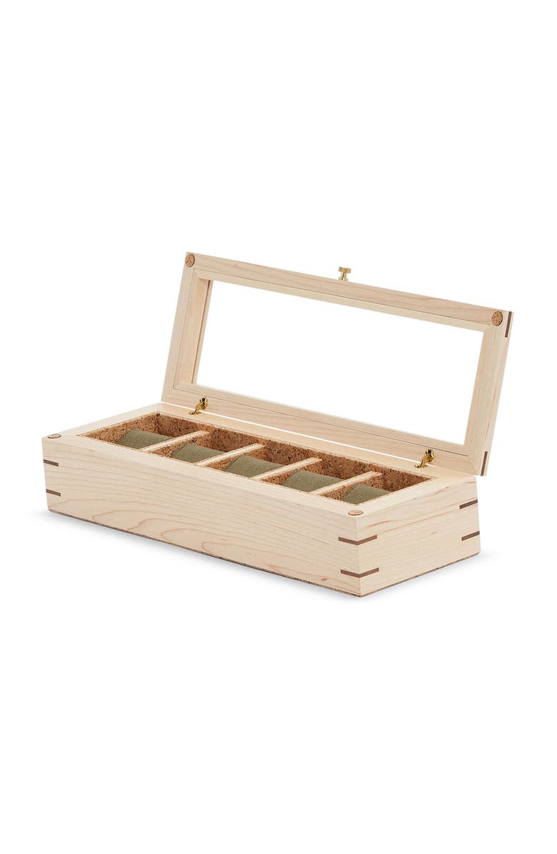 WOLF x Analog Shift Flatiron II 5 Piece Watch Box, Alternate, color, Wood