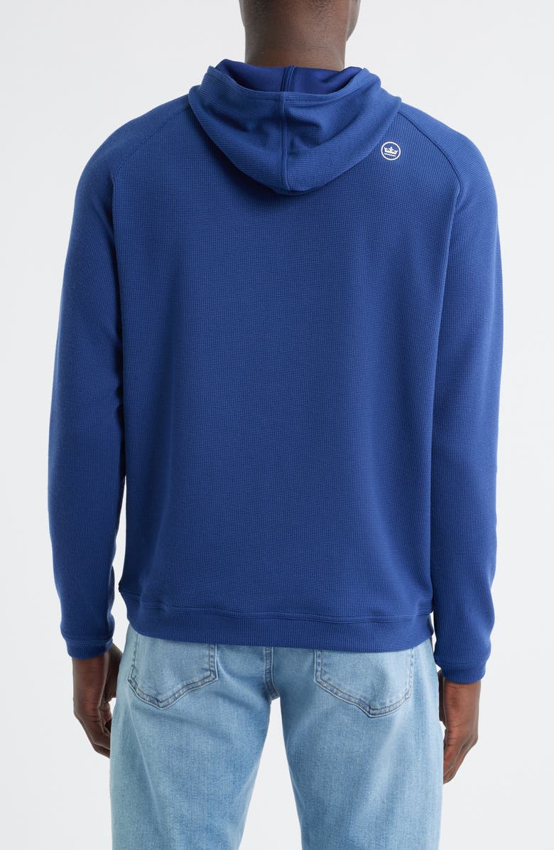 Peter Millar Pine Waffle Performance Hoodie, Alternate, color, Sport Navy