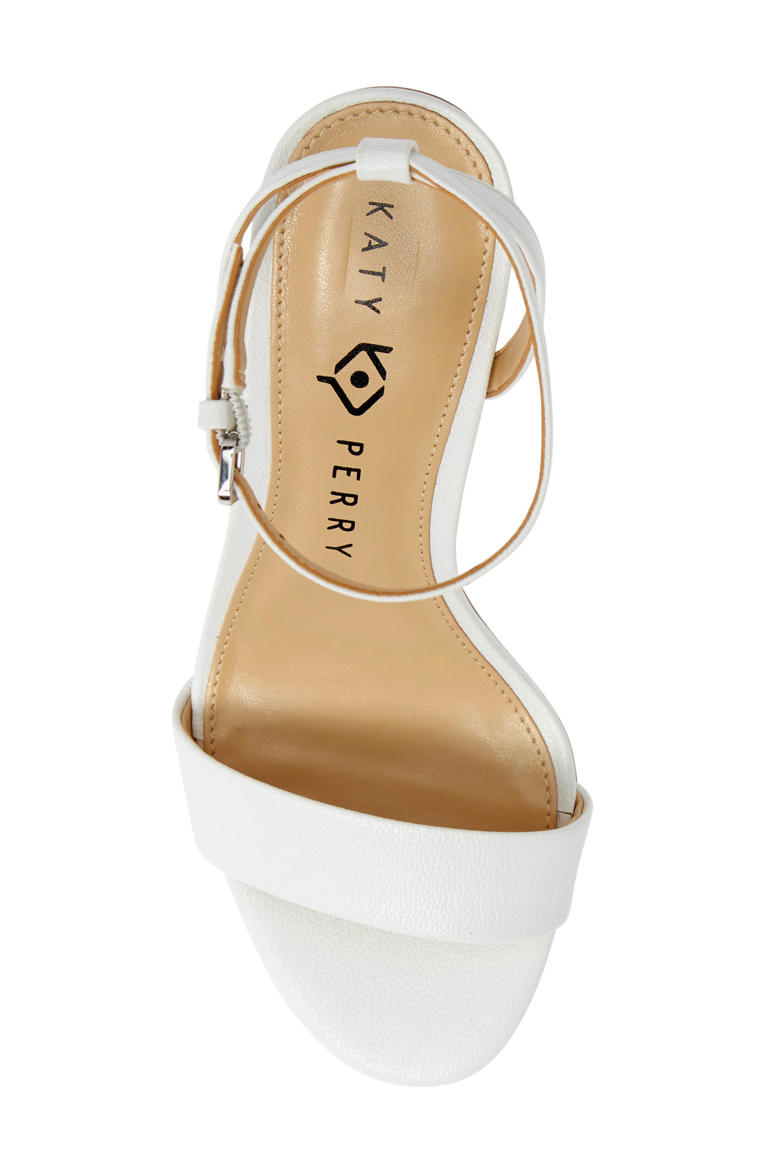 Katy Perry Petra Clear Watermelon Heel Sandal, Alternate, color, 