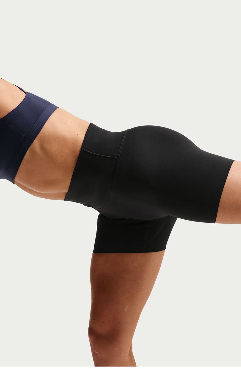 Nike Zenvy Gentle Support High Waist Biker Shorts, Alternate, color, Black/ Cool Grey