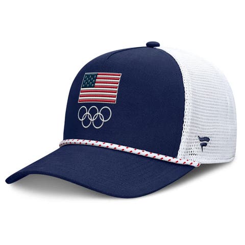 Men's Fanatics Navy/White Team USA Oath Rope Trucker Adjustable Hat