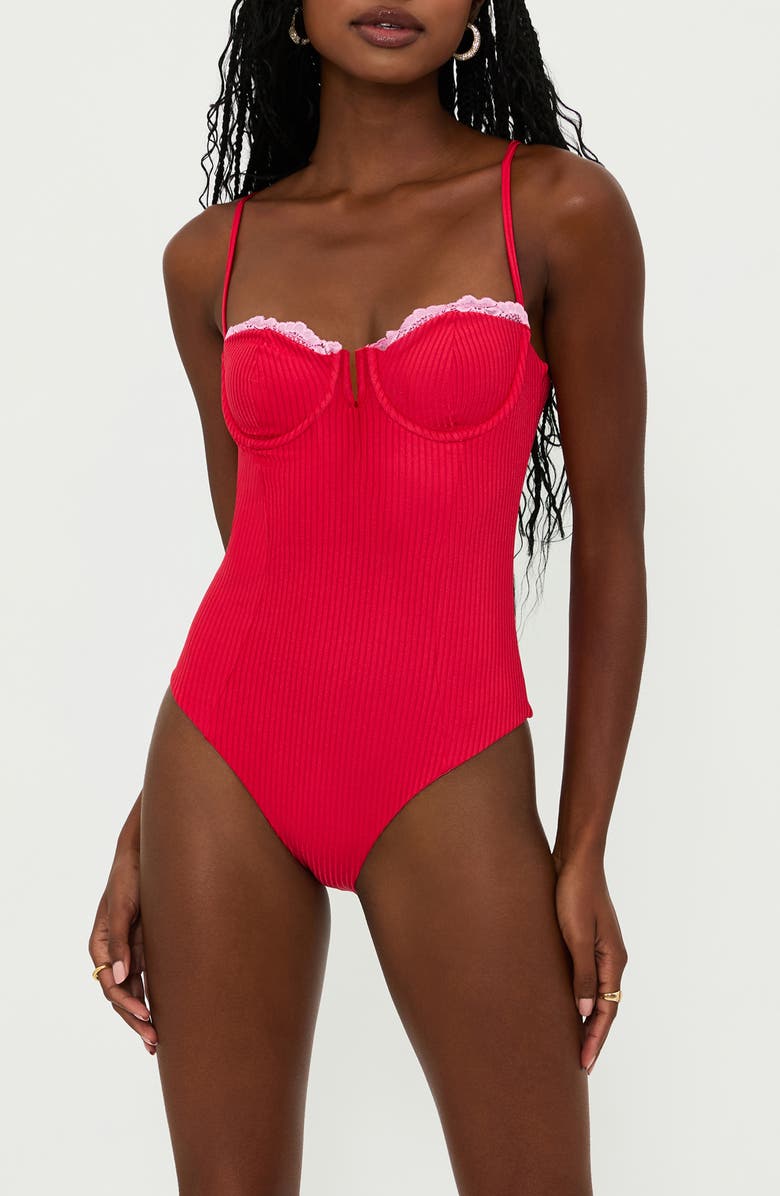 Scarlet One-Piece Swimsuit