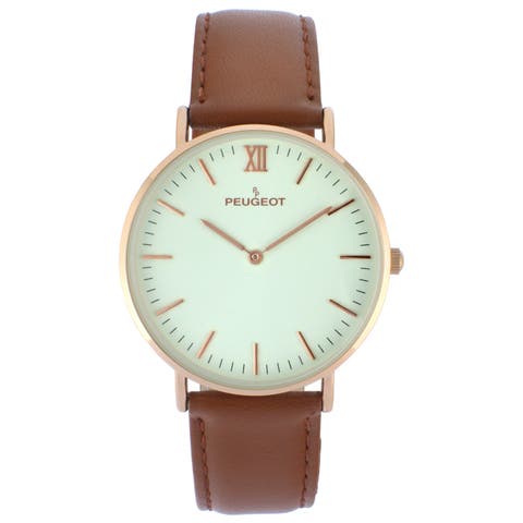 Vintage Ultra Slim Minimalist Dial Watch - 40MM