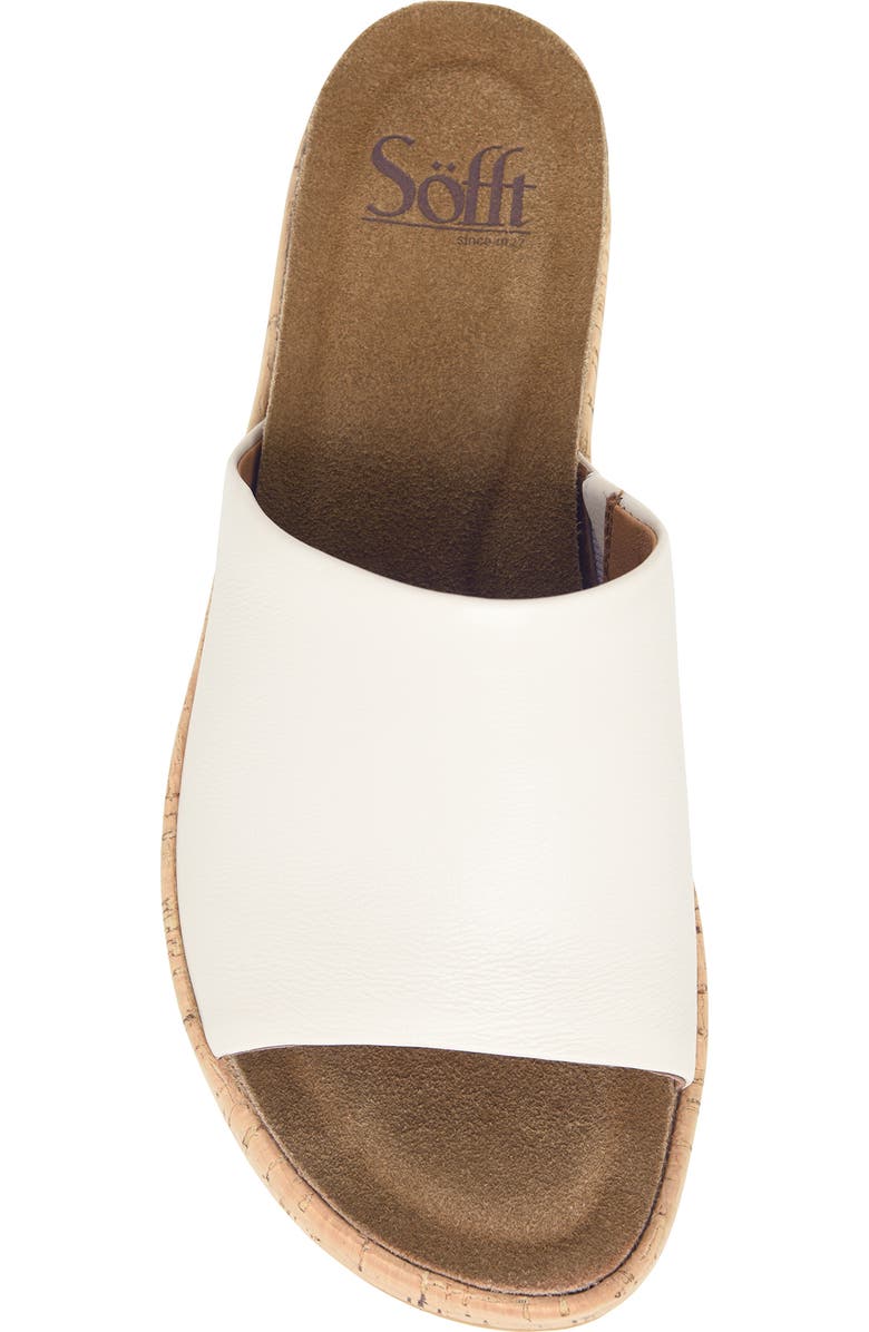 Söfft Cass Platform Slide Sandal, Alternate, color, Off White
