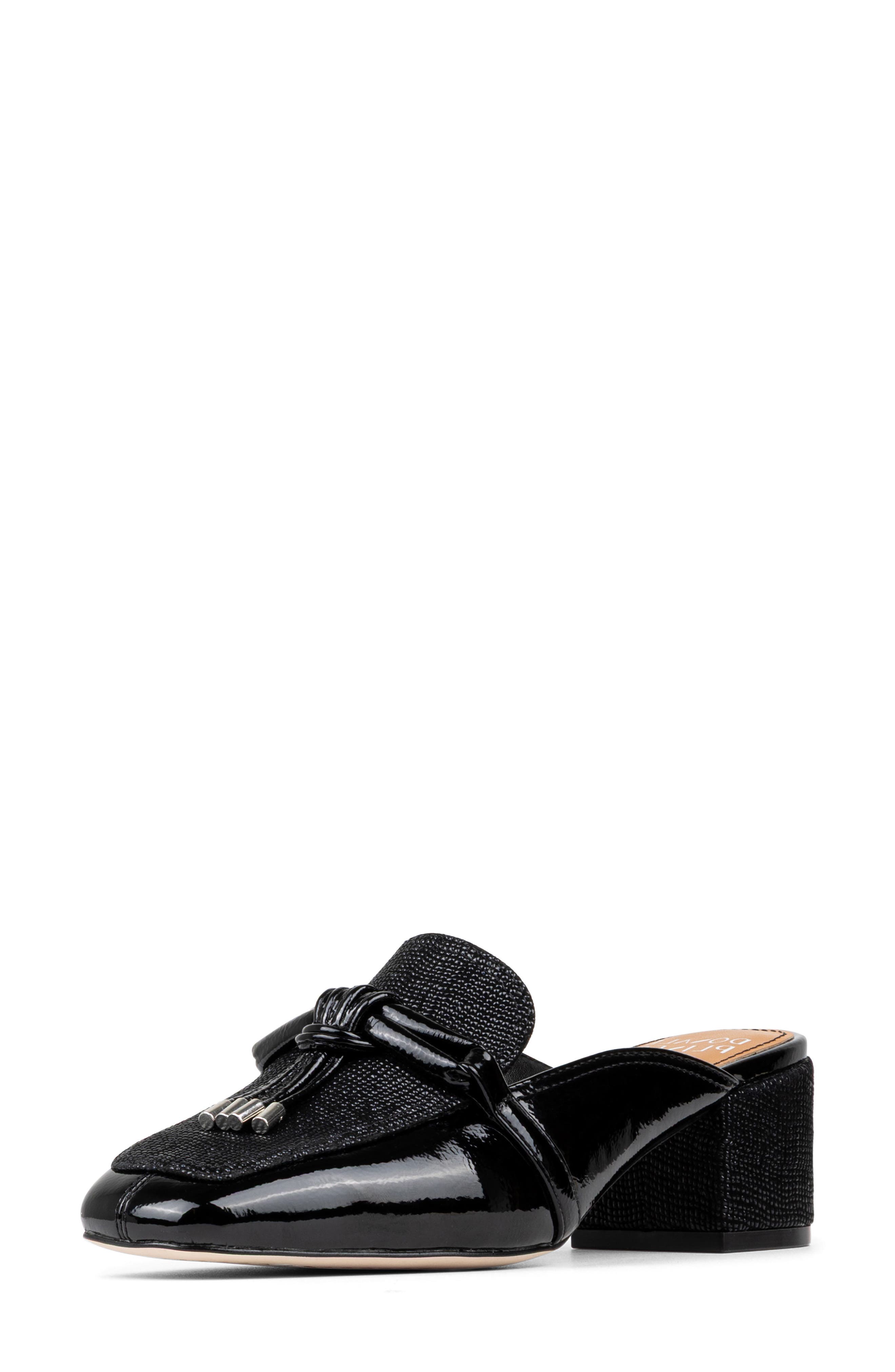 Kierra Heeled Mule, Alternate, color, BLACK