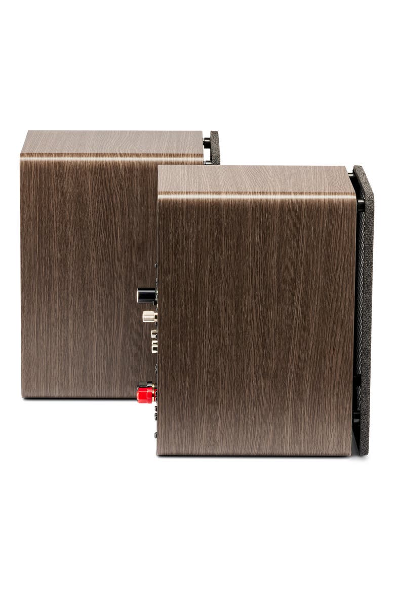 DCB41 4.5 Inch Powered Bookshelf Speaker - Pair, Alternate, color, Walnut