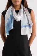 La Fiorentina Floral Print Silk Scarf