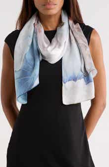 La Fiorentina Floral Print Silk Scarf