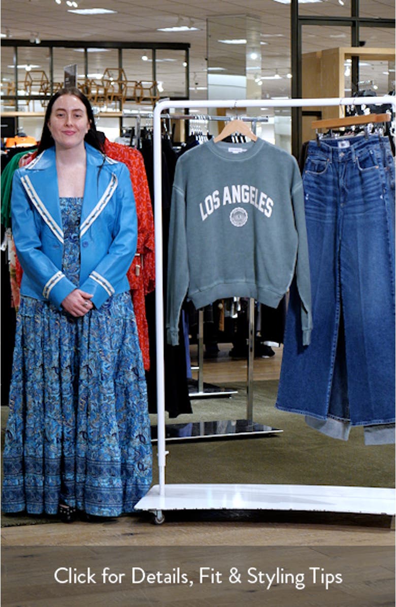 Brushed Fleece Graphic Sweatshirt, sales video thumbnail