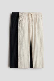 H&M 2-pack Linen-blend Trousers