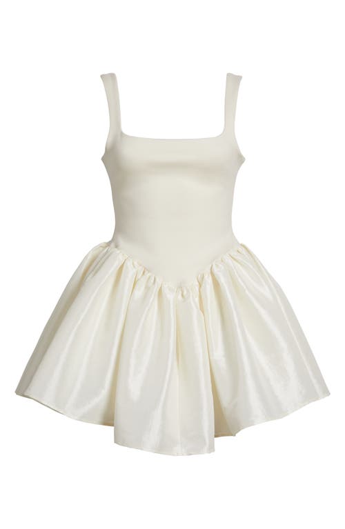 Delfi Collective Elsa Flare Minidress In Cream