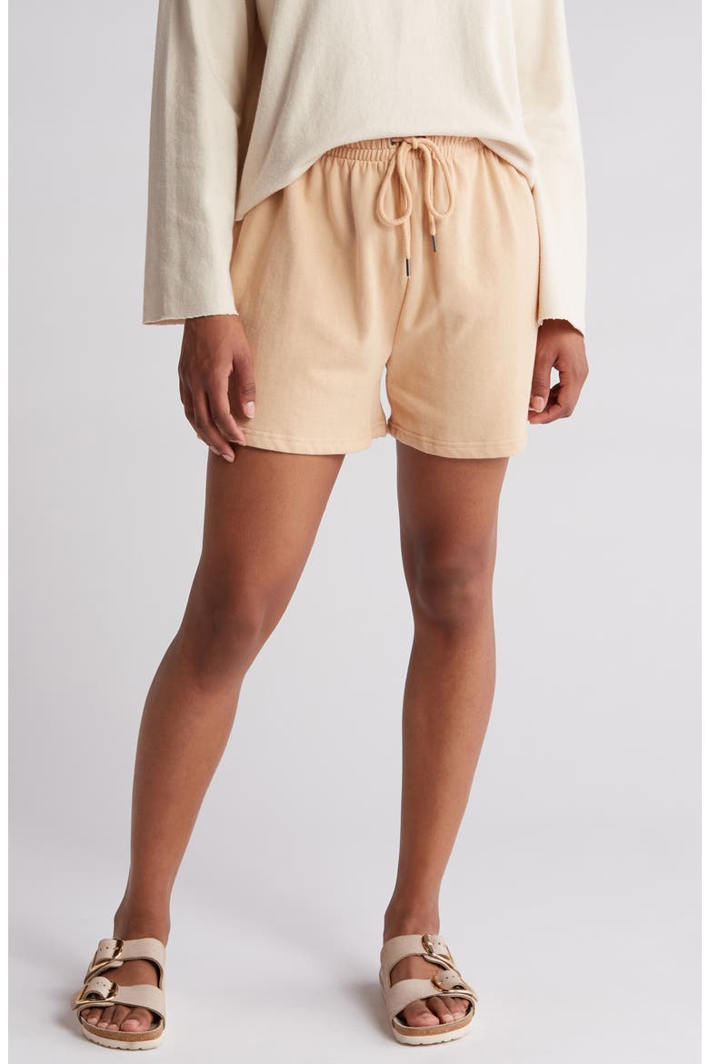 Truly Stoked Tie Dye Shorts, Main, color, HAZELNUT