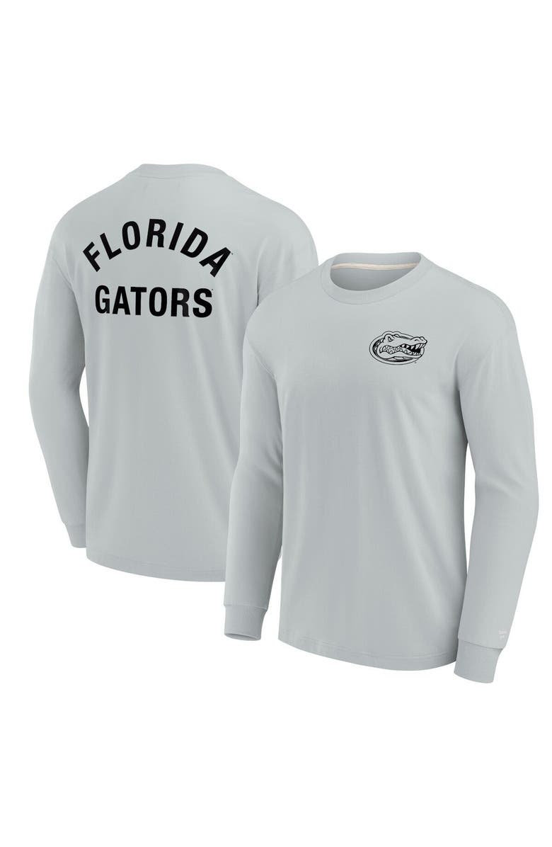 Fanatics Signature Unisex Fanatics Signature Gray Florida Gators Elements Super Soft Long Sleeve T-Shirt, Main, color, Gray