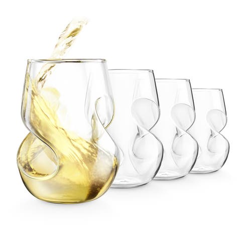 Conundrum White Wine Glasses, Set of 4