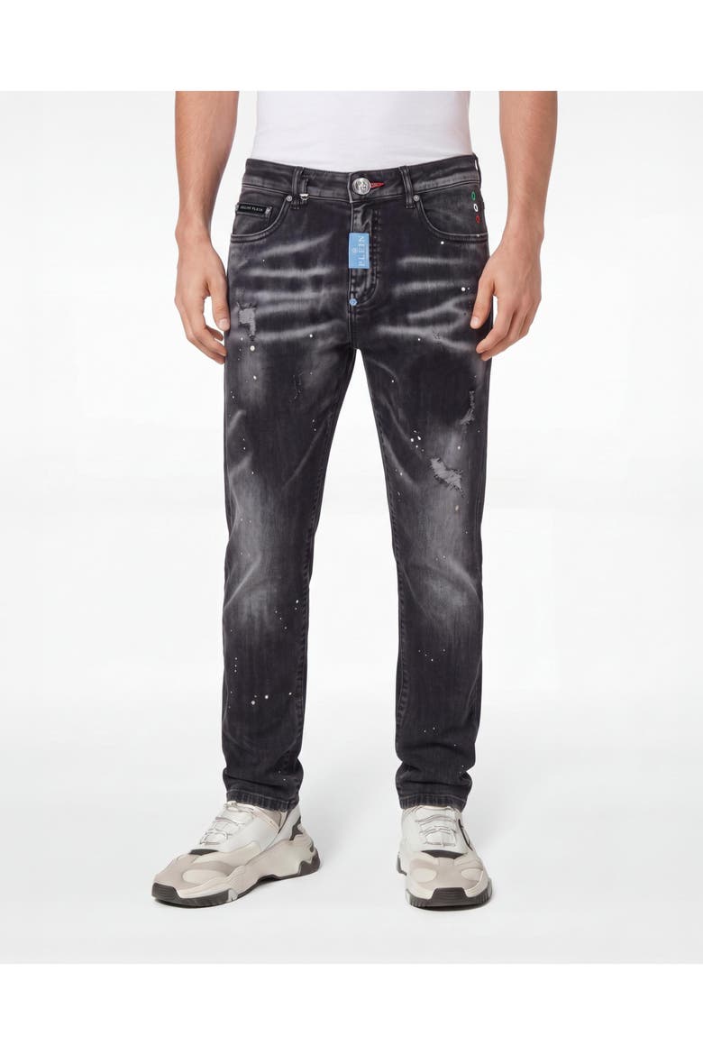 New Tapered Fit Jeans Basic Men, Main, color, Shark Wave