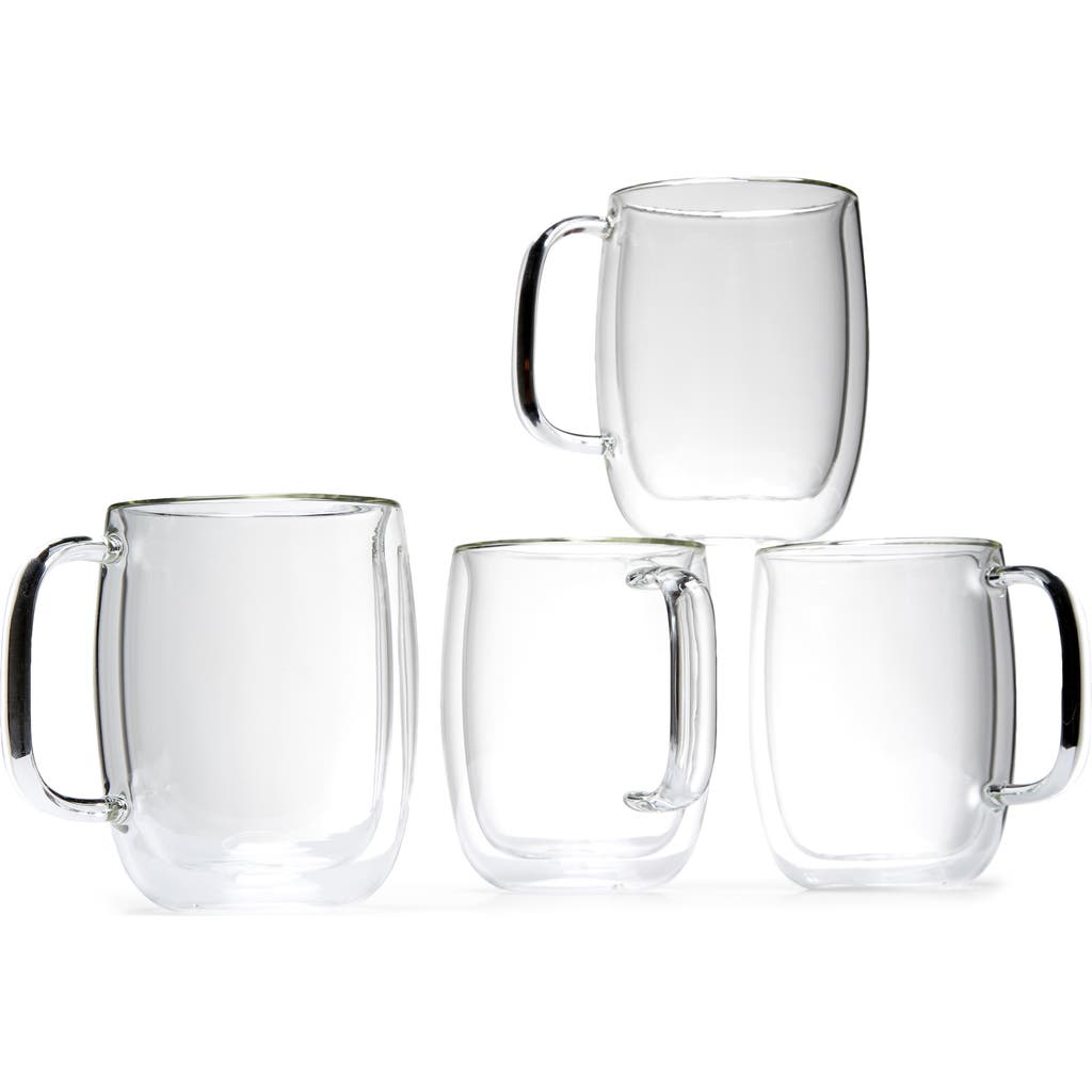 Zwilling Sorrento Plus Double Wall Glass Mugs In Transparent