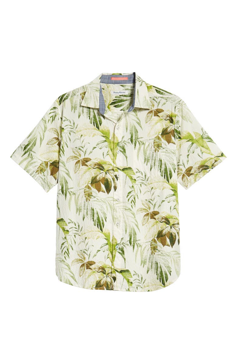 Tommy Bahama Don't Leaf Me Now Classic Fit Tropical Print Sport Shirt, Alternate, color,