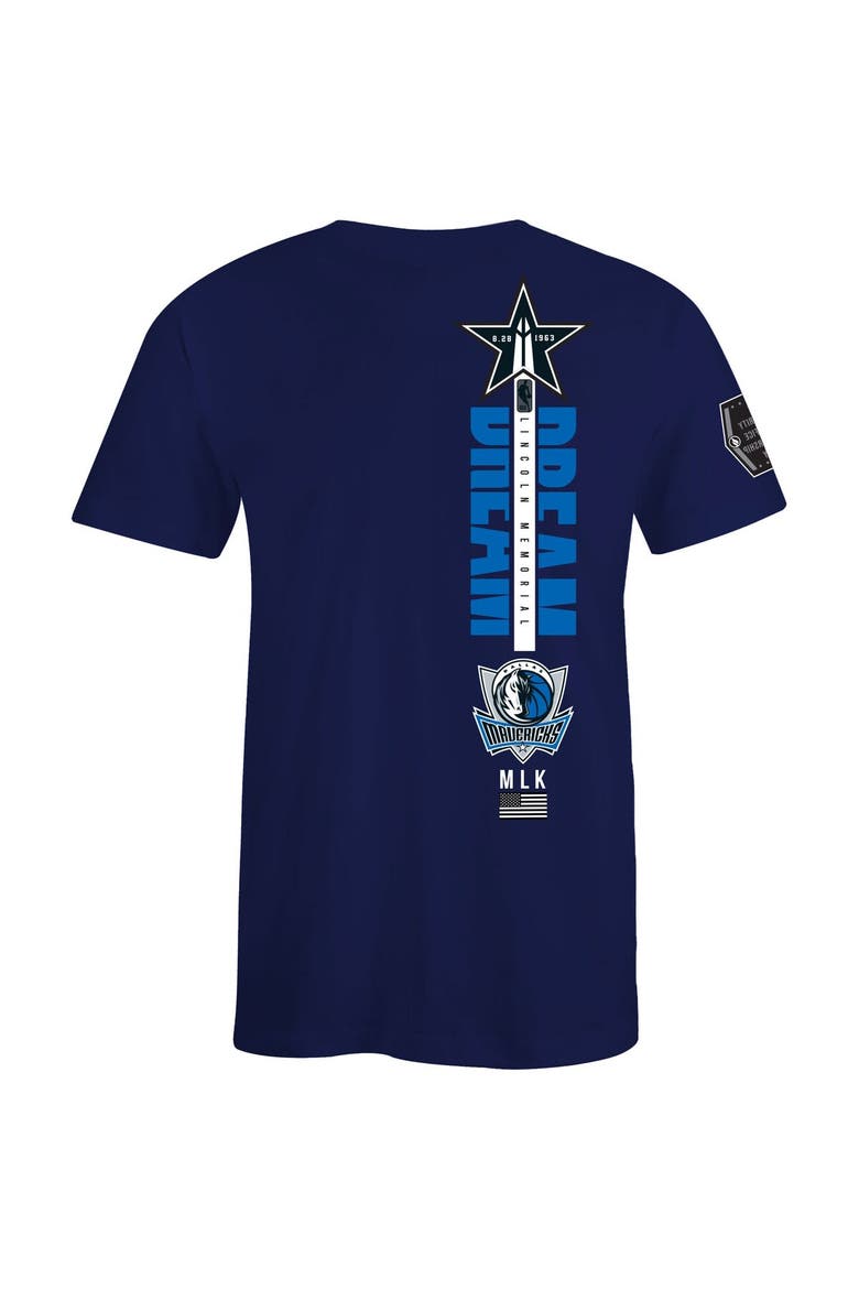 Unisex FISLL x Black History Collection  Royal Dallas Mavericks T-Shirt, Alternate, color, Royal
