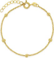 In Season Jewelry 14k Tiny Polished Satellite Bracelet
