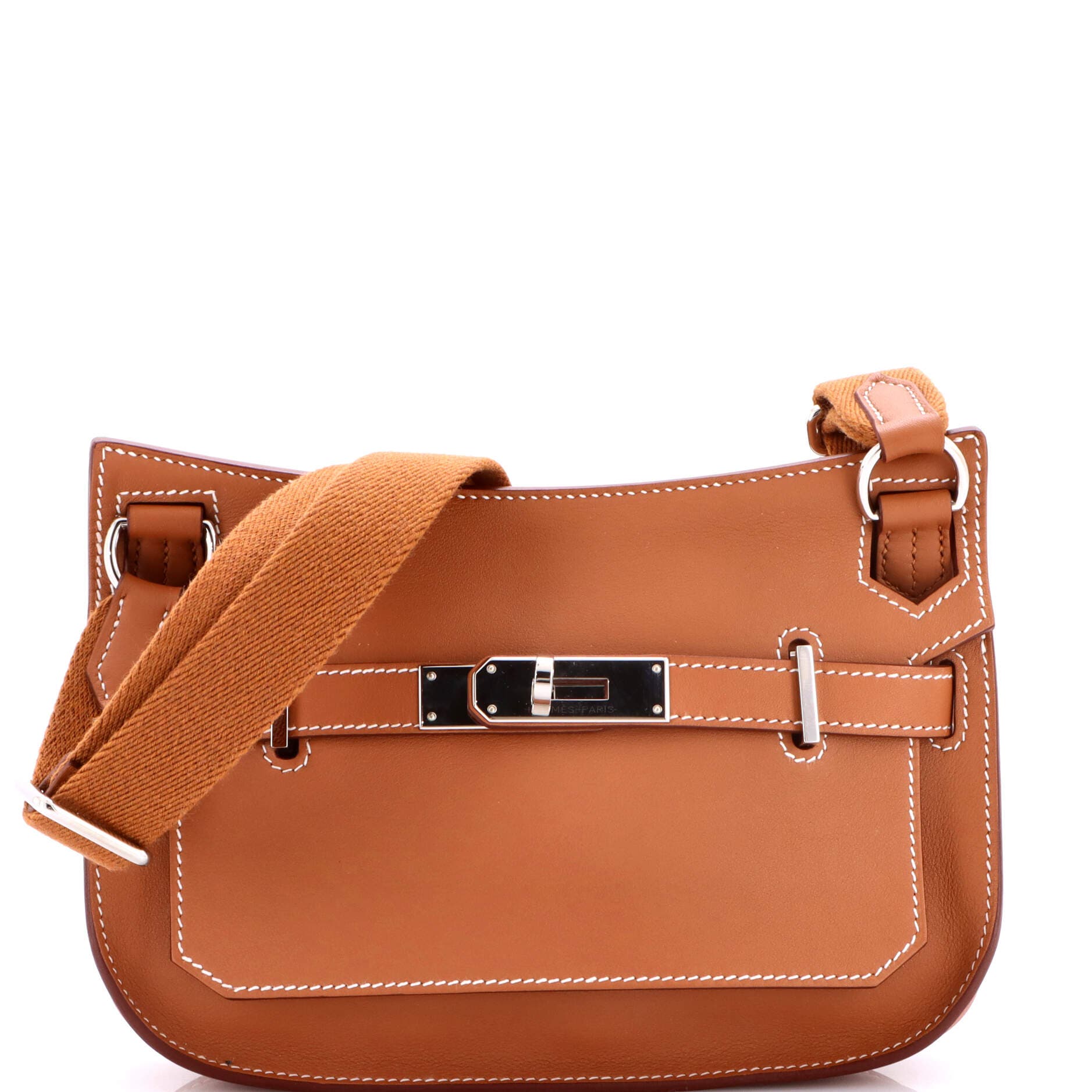 Pre-Owned Hermes Jypsiere Bag Swift Mini, Main, color, Gold