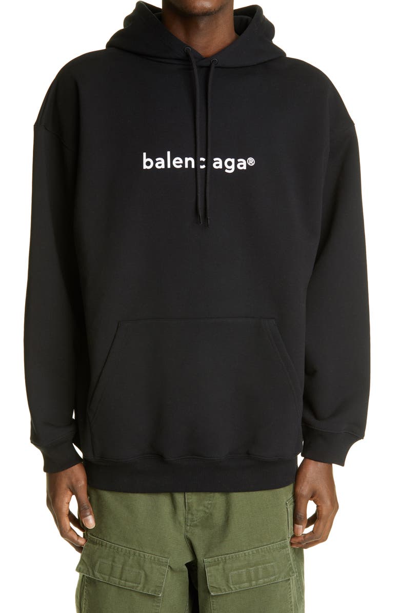 Balenciaga Copyright Logo Oversize Men's Hoodie, Main, color, 