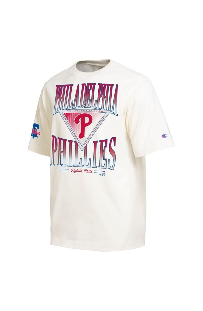 Champion Men's Champion Cream Philadelphia Phillies Traditions Two Locations T-Shirt, Alternate, color, Cream