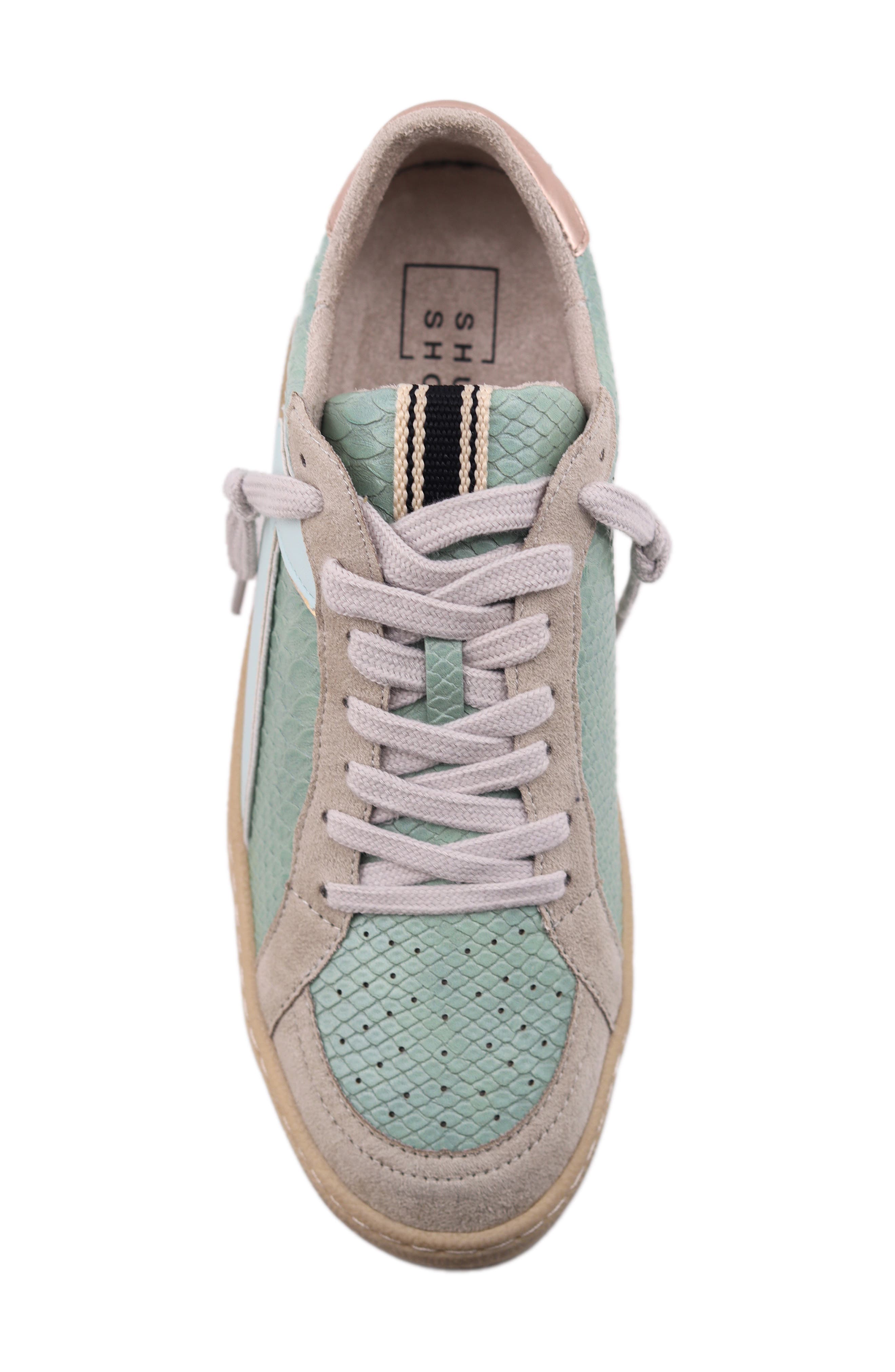 SHUSHOP Salma Low Top Sneaker, Alternate, color, Mint Snake