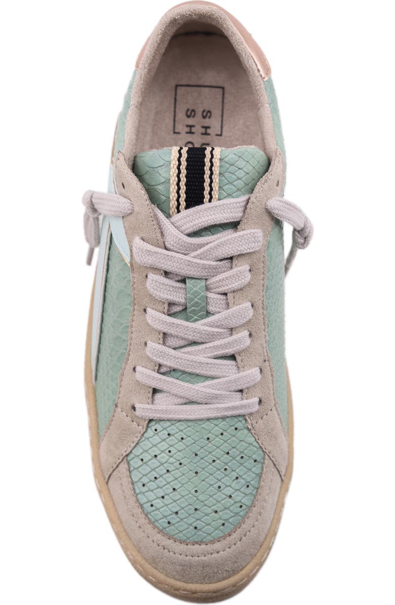 SHUSHOP Salma Low Top Sneaker, Alternate, color, Mint Snake