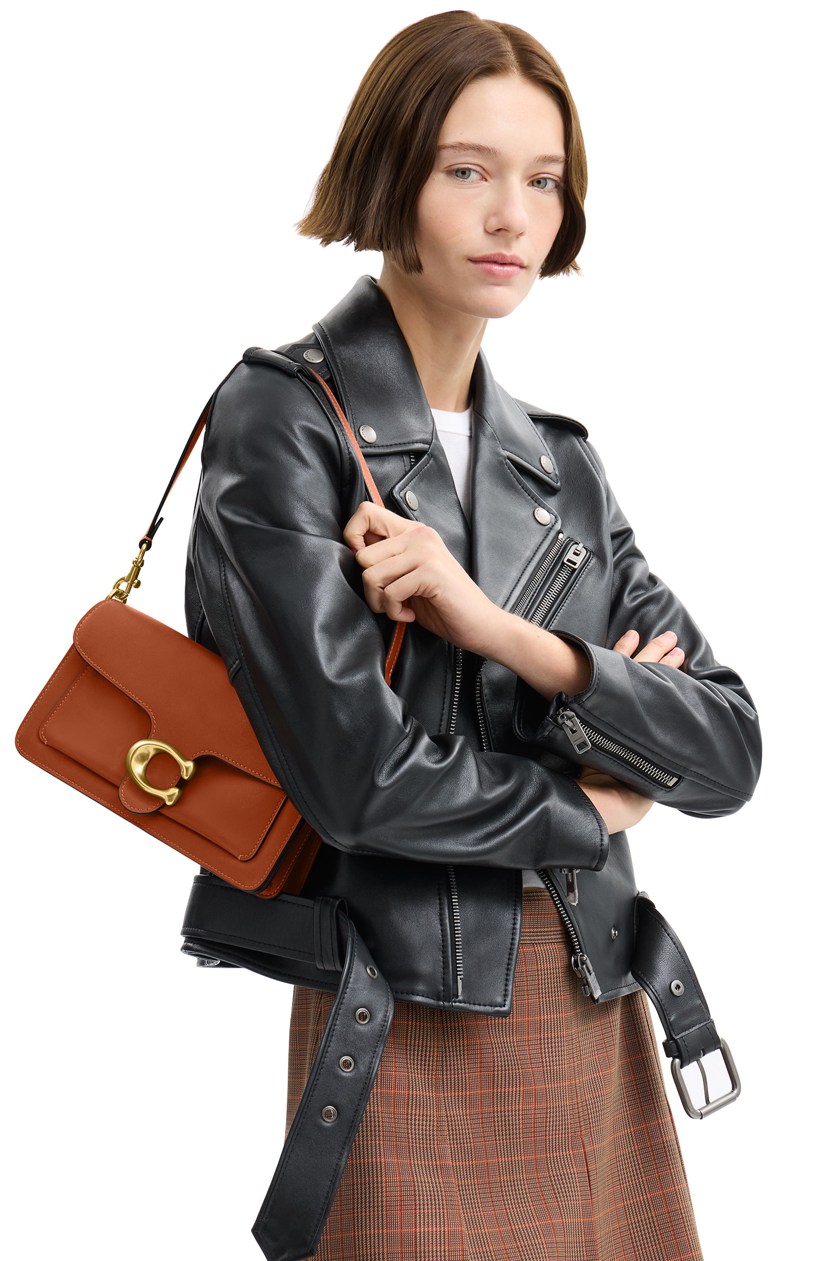 Tabby 26 Leather Shoulder Bag, Alternate, color, B4/ AMBER BROWN