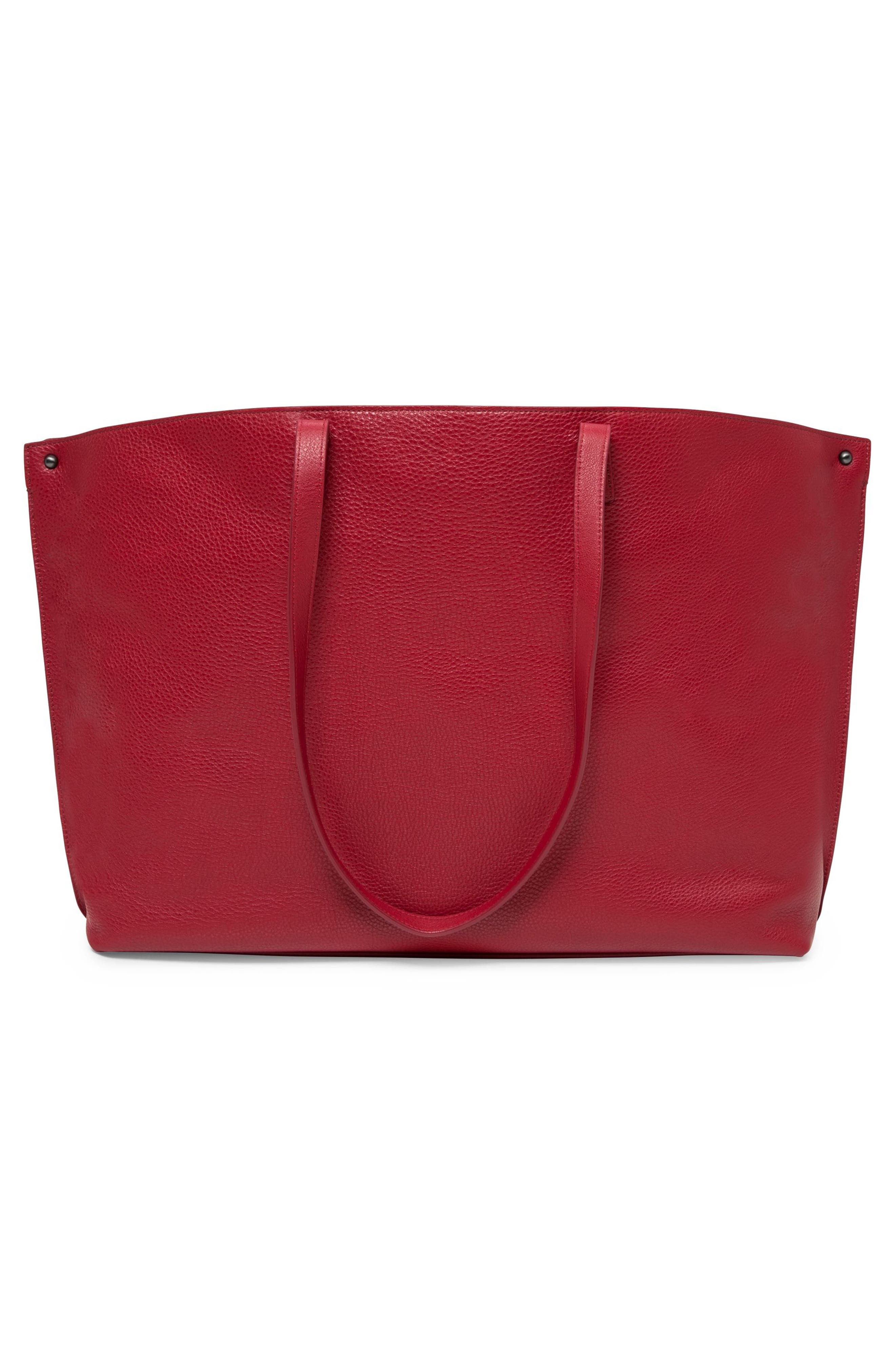 Akris 'Ai Medium Shoulder Tote' Leather Shoulder Tote, Alternate, color, 