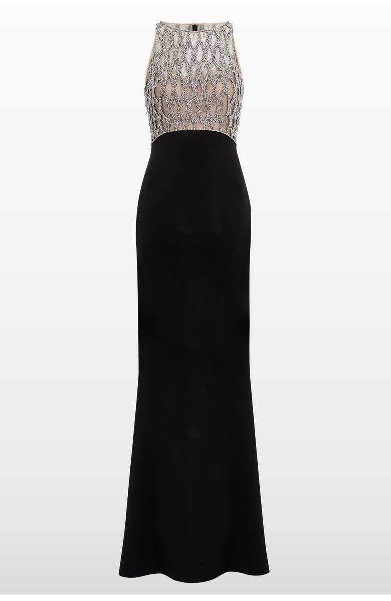 Jenny Packham Dewdrop Crystal-Bodice Gown, Main, color, 