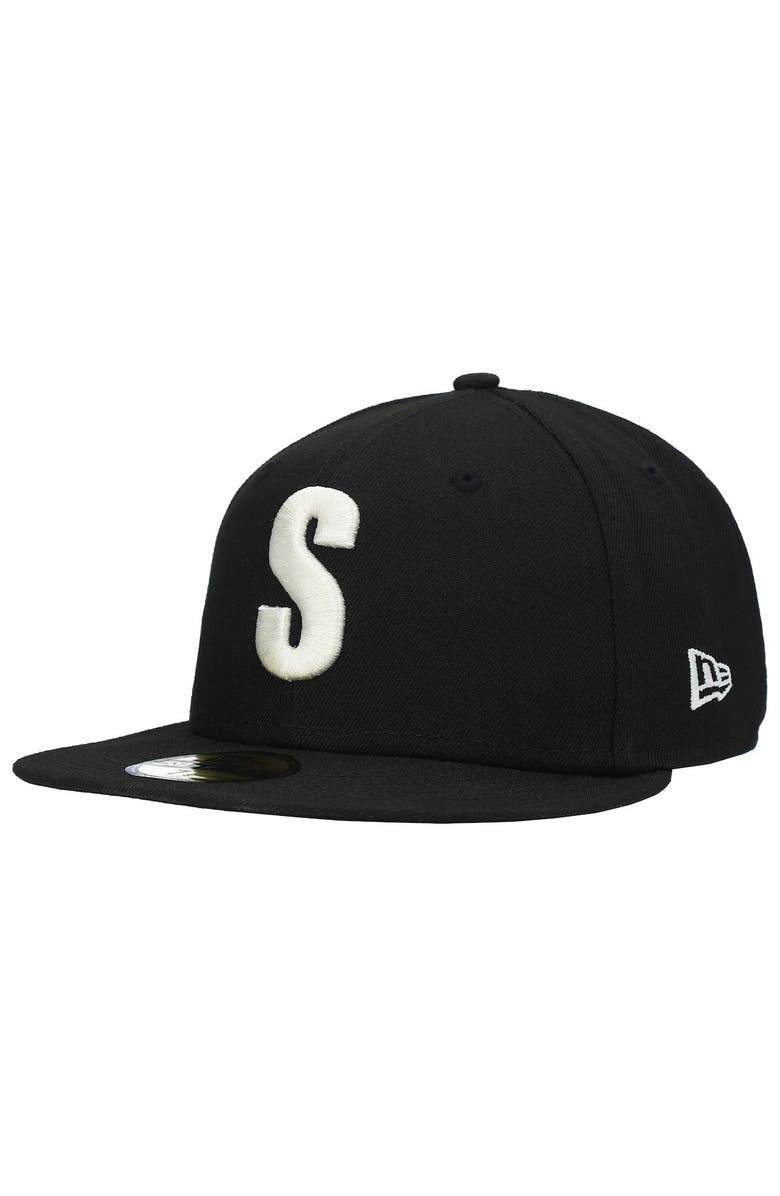 New Era Men's New Era Black Seattle Mariners Cooperstown Collection Turn Back The Clock Steelheads 59FIFTY Fitted Hat, Main, color, Black