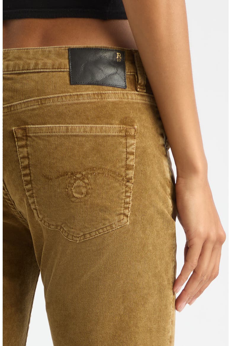 Boy Kick Stretch Corduroy Jeans, Alternate, color, GOLDEN BROWN STRETCH CORD