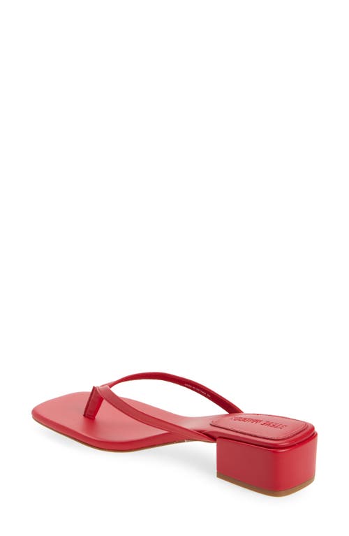 Steve Madden Caribbean Flip Flop In Red