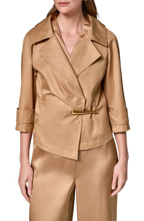 Bar Hardware Cotton Blend Jacket