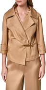 Donna Karan New York Bar Hardware Cotton Blend Jacket