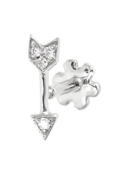 Maria Tash Diamond Arrow Single Stud Earring