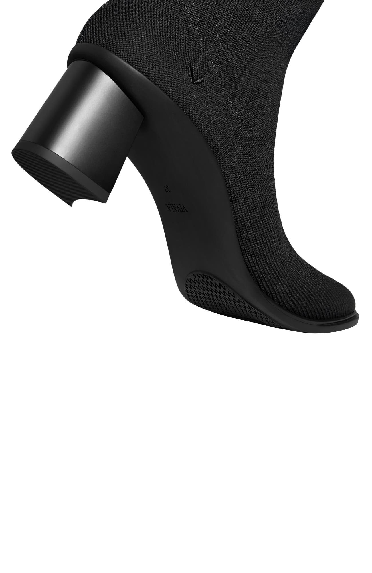 VIVAIA Almond-Toe Running Heel Boots, Alternate, color, Black