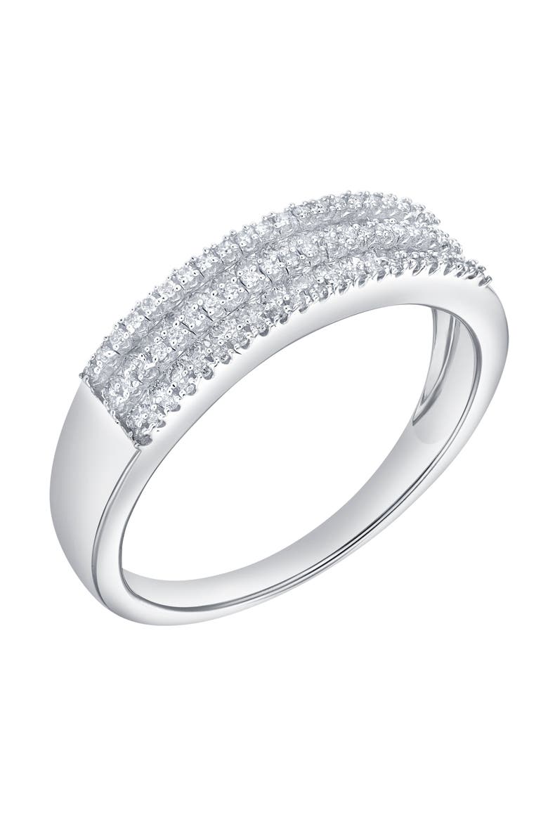 Eiravelle 0.50 Cts Natural Diamond 14K Gold Ring, Alternate, color, 14K White Gold