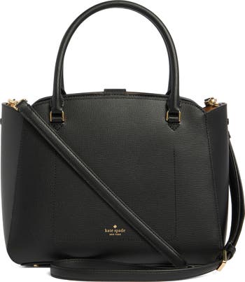 phoebe refined grained leather top handle bag