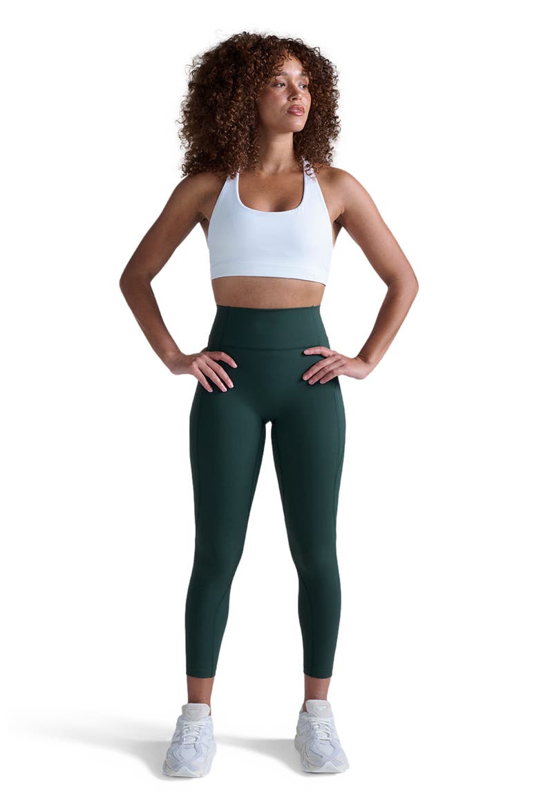 Flex Hi-Rise Compression 7/8 Tights, Main, color, Ever Green/Ever Green