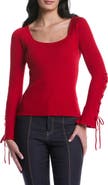 Laundry by Shelli Segal Tie Sleeve Sweater