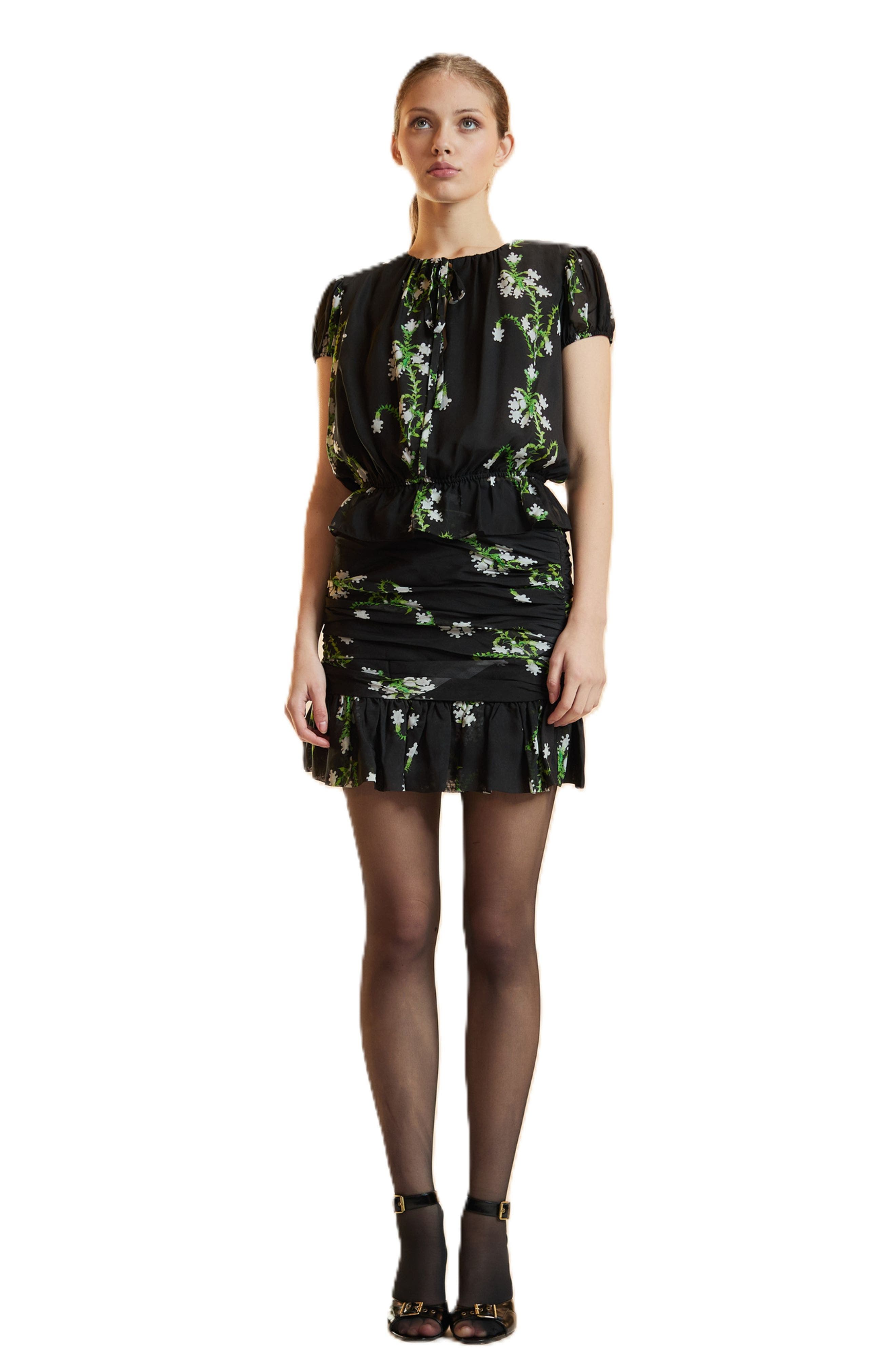 Silk Mini Skirt