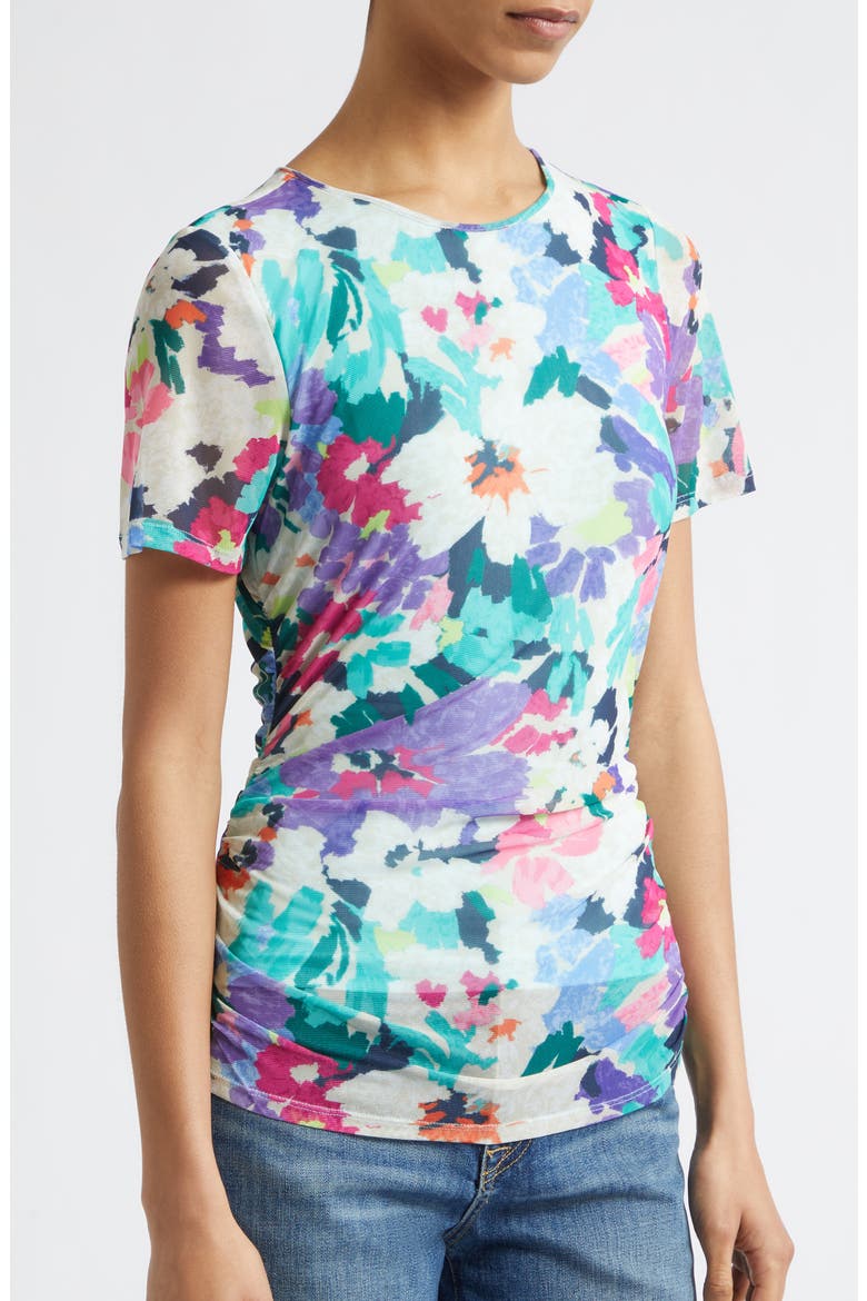 Ellie Floral Mesh Top, Alternate, color, GARDEN MESH
