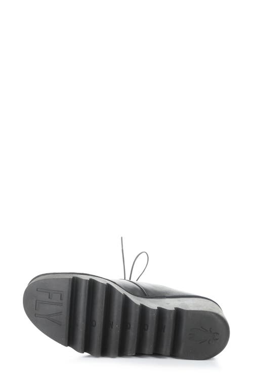 Fly London Brak Wedge Bootie In Black