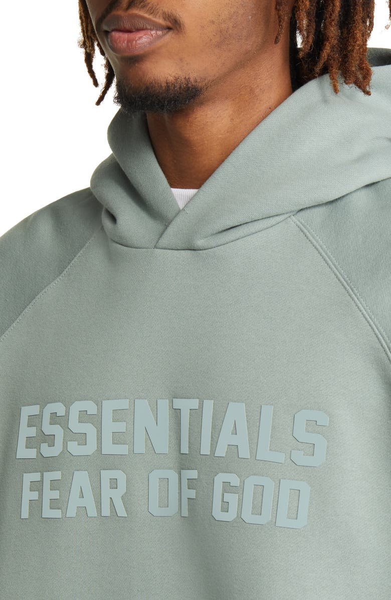 Fear of God Essentials Logo Fleece Hoodie, Alternate, color, 