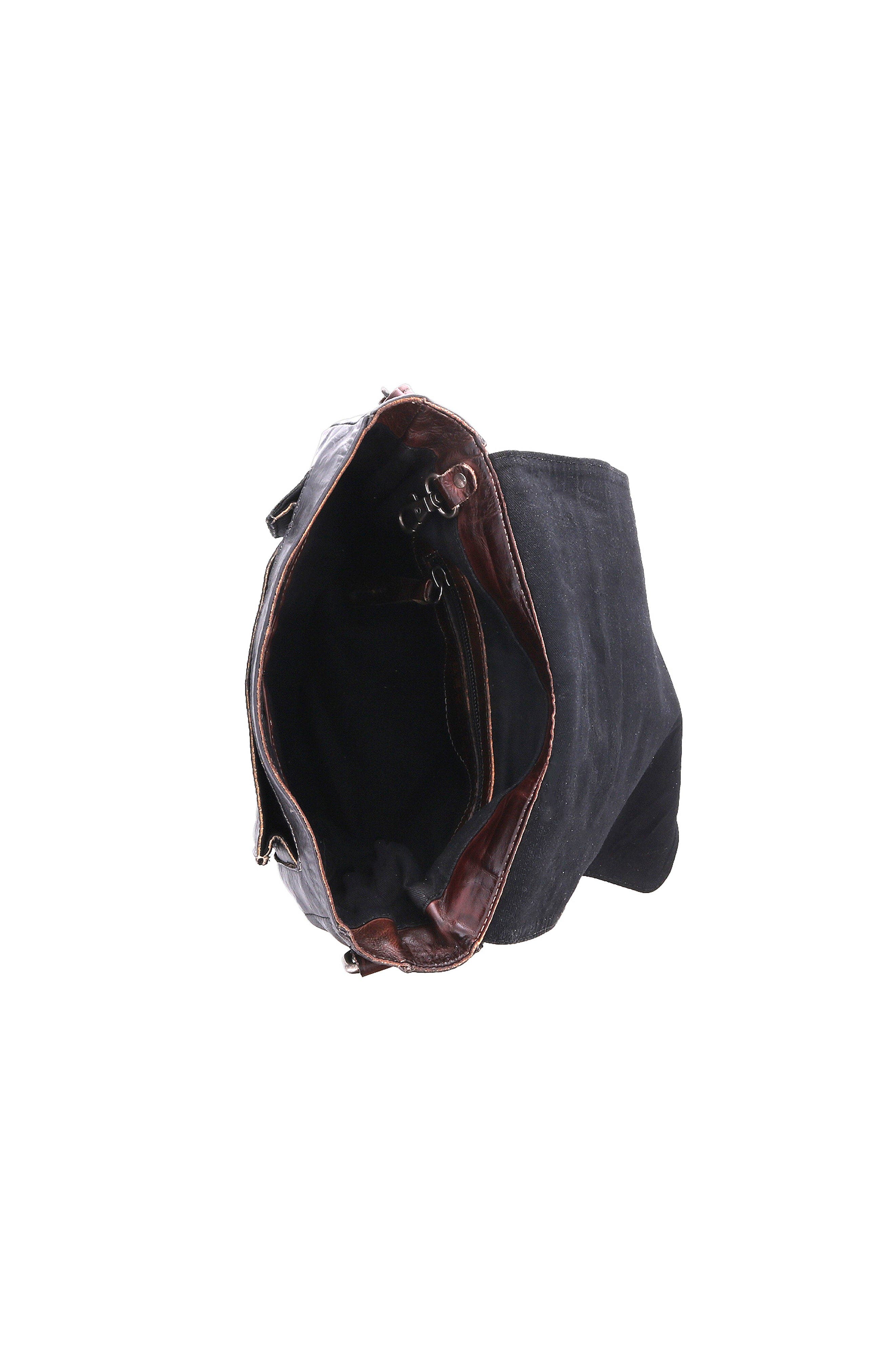 Bed Stu Hue Messenger, Alternate, color, Black Teak Rustic