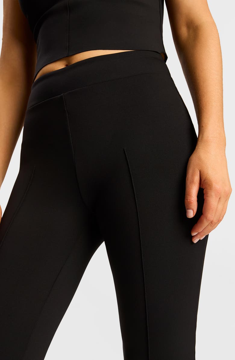 Commando CEO Neoprene Pintuck Crop Pants, Alternate, color, Black