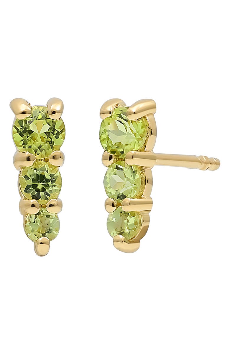 Bony Levy 14K Gold Peridot Stud Earrings, Main, color, 