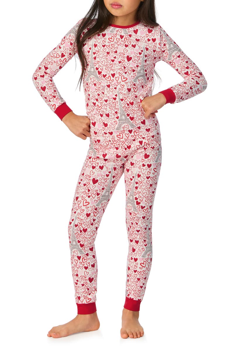 BedHead Pajamas Kids' Fitted Cotton Two-Piece Pajamas, Alternate, color, 